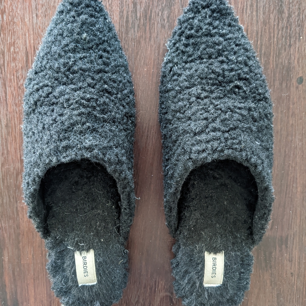 Birdies Faux Shearling Mules - The Lark
